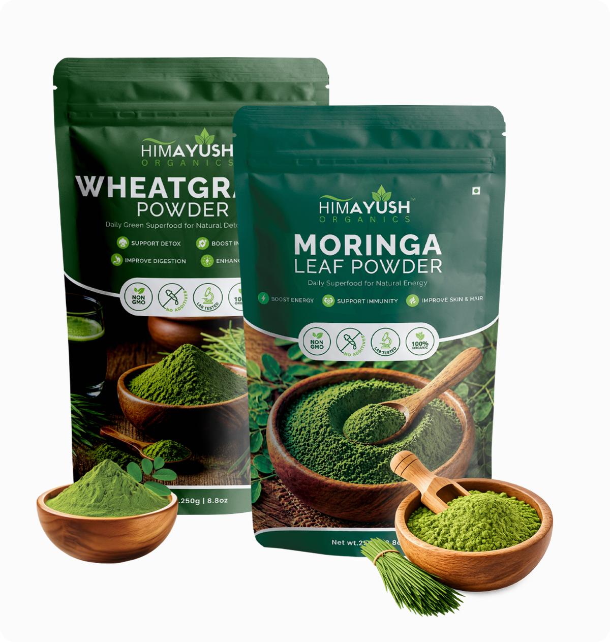 Moringa  (250g) + Wheatgrass  (250g)