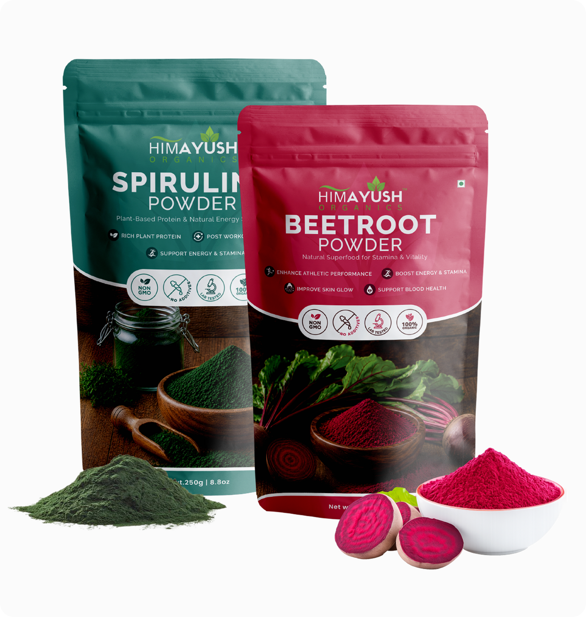 Beetroot  (250g) + Spirulina  (250g)