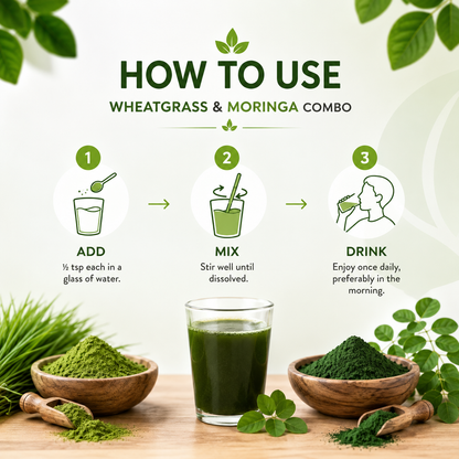 Moringa  (250g) + Wheatgrass  (250g)